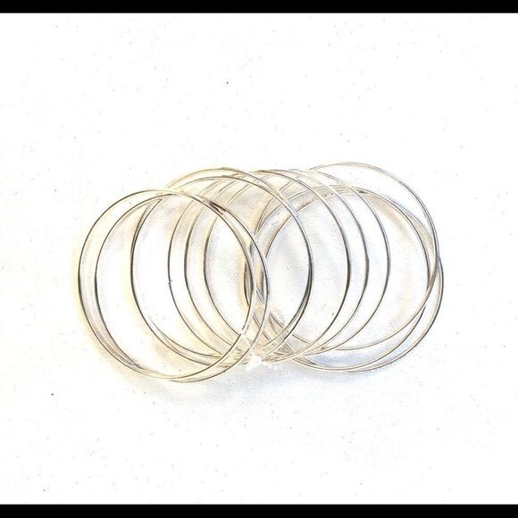 Silver Bangle Bracelets New - Picture 5 of 6